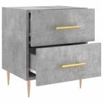 vidaXL Noptieră, gri beton, 40x35x47,5 cm, lemn compozit
