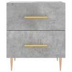 vidaXL Noptieră, gri beton, 40x35x47,5 cm, lemn compozit