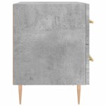 vidaXL Noptieră, gri beton, 40x35x47,5 cm, lemn compozit