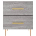 vidaXL Noptieră, gri sonoma, 40x35x47,5 cm, lemn compozit