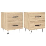 vidaXL Noptiere, 2 buc., stejar sonoma, 40x35x47,5 cm, lemn compozit vidaXL Noptiere, 2 buc., stejar sonoma, 40x35x47,5 cm, lemn compozit