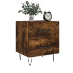 vidaXL Noptiere, 2 buc., stejar fumuriu, 40x35x47,5 cm, lemn compozit vidaXL Noptiere, 2 buc., stejar fumuriu, 40x35x47,5 cm, lemn compozit