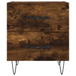 vidaXL Noptiere, 2 buc., stejar fumuriu, 40x35x47,5 cm, lemn compozit vidaXL Noptiere, 2 buc., stejar fumuriu, 40x35x47,5 cm, lemn compozit