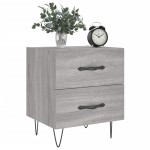 vidaXL Noptiere, 2 buc., gri sonoma, 40x35x47,5 cm, lemn compozit