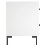 vidaXL Noptieră, alb, 40x35x47,5 cm, lemn compozit
