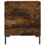 vidaXL Noptiere, 2 buc., stejar fumuriu, 40x35x47,5 cm, lemn compozit vidaXL Noptiere, 2 buc., stejar fumuriu, 40x35x47,5 cm, lemn compozit