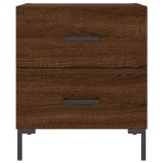 vidaXL Noptiere, 2 buc., stejar maro, 40x35x47,5 cm, lemn compozit