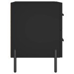 vidaXL Noptiere, 2 buc., negru, 40x35x47,5 cm, lemn compozit vidaXL Noptiere, 2 buc., negru, 40x35x47,5 cm, lemn compozit
