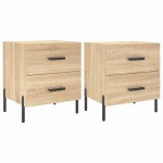 vidaXL Noptiere, 2 buc., stejar sonoma, 40x35x47,5 cm, lemn compozit