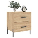 vidaXL Noptiere, 2 buc., stejar sonoma, 40x35x47,5 cm, lemn compozit