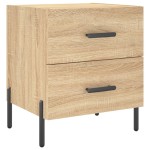 vidaXL Noptiere, 2 buc., stejar sonoma, 40x35x47,5 cm, lemn compozit