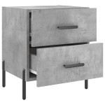 vidaXL Noptieră, gri beton, 40x35x47,5 cm, lemn compozit