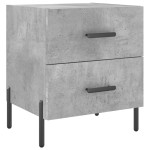 vidaXL Noptiere, 2 buc., gri beton, 40x35x47,5 cm, lemn compozit