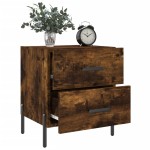 vidaXL Noptiere, 2 buc., stejar fumuriu, 40x35x47,5 cm, lemn compozit vidaXL Noptiere, 2 buc., stejar fumuriu, 40x35x47,5 cm, lemn compozit