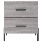 vidaXL Noptiere, 2 buc., gri sonoma, 40x35x47,5 cm, lemn compozit vidaXL Noptiere, 2 buc., gri sonoma, 40x35x47,5 cm, lemn compozit