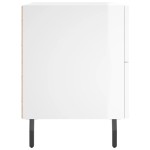 vidaXL Noptiere, 2 buc., alb extralucios, 40x35x47,5 cm, lemn compozit vidaXL Noptiere, 2 buc., alb extralucios, 40x35x47,5 cm, lemn compozit