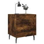 vidaXL Noptiere, 2 buc., stejar fumuriu, 40x35x47,5 cm, lemn compozit vidaXL Noptiere, 2 buc., stejar fumuriu, 40x35x47,5 cm, lemn compozit