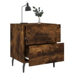 vidaXL Noptiere, 2 buc., stejar fumuriu, 40x35x47,5 cm, lemn compozit vidaXL Noptiere, 2 buc., stejar fumuriu, 40x35x47,5 cm, lemn compozit