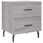 vidaXL Noptiere, 2 buc., gri sonoma, 40x35x47,5 cm, lemn compozit