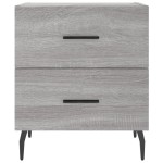 vidaXL Noptiere, 2 buc., gri sonoma, 40x35x47,5 cm, lemn compozit