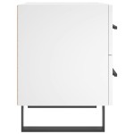 vidaXL Noptiere, 2 buc., alb, 40x35x47,5 cm, lemn compozit