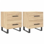 vidaXL Noptiere, 2 buc., stejar sonoma, 40x35x47,5 cm, lemn compozit vidaXL Noptiere, 2 buc., stejar sonoma, 40x35x47,5 cm, lemn compozit