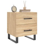 vidaXL Noptiere, 2 buc., stejar sonoma, 40x35x47,5 cm, lemn compozit vidaXL Noptiere, 2 buc., stejar sonoma, 40x35x47,5 cm, lemn compozit