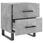 vidaXL Noptieră, gri beton, 40x35x47,5 cm, lemn compozit