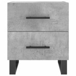 vidaXL Noptieră, gri beton, 40x35x47,5 cm, lemn compozit