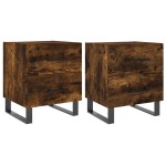 vidaXL Noptiere, 2 buc., stejar fumuriu, 40x35x47,5 cm, lemn compozit vidaXL Noptiere, 2 buc., stejar fumuriu, 40x35x47,5 cm, lemn compozit