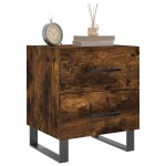 vidaXL Noptiere, 2 buc., stejar fumuriu, 40x35x47,5 cm, lemn compozit vidaXL Noptiere, 2 buc., stejar fumuriu, 40x35x47,5 cm, lemn compozit