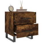 vidaXL Noptiere, 2 buc., stejar fumuriu, 40x35x47,5 cm, lemn compozit vidaXL Noptiere, 2 buc., stejar fumuriu, 40x35x47,5 cm, lemn compozit