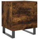 vidaXL Noptiere, 2 buc., stejar fumuriu, 40x35x47,5 cm, lemn compozit vidaXL Noptiere, 2 buc., stejar fumuriu, 40x35x47,5 cm, lemn compozit