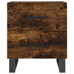 vidaXL Noptiere, 2 buc., stejar fumuriu, 40x35x47,5 cm, lemn compozit vidaXL Noptiere, 2 buc., stejar fumuriu, 40x35x47,5 cm, lemn compozit