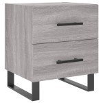 vidaXL Noptieră, gri sonoma, 40x35x47,5 cm, lemn compozit