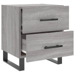 vidaXL Noptieră, gri sonoma, 40x35x47,5 cm, lemn compozit