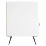 vidaXL Noptiere, 2 buc., alb, 40x35x47,5 cm, lemn compozit