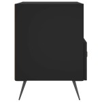 vidaXL Noptiere, 2 buc., negru, 40x35x47,5 cm, lemn compozit vidaXL Noptiere, 2 buc., negru, 40x35x47,5 cm, lemn compozit