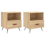 vidaXL Noptiere, 2 buc., stejar sonoma, 40x35x47,5 cm, lemn compozit vidaXL Noptiere, 2 buc., stejar sonoma, 40x35x47,5 cm, lemn compozit