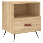 vidaXL Noptiere, 2 buc., stejar sonoma, 40x35x47,5 cm, lemn compozit vidaXL Noptiere, 2 buc., stejar sonoma, 40x35x47,5 cm, lemn compozit
