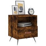 vidaXL Noptiere, 2 buc., stejar fumuriu, 40x35x47,5 cm, lemn compozit vidaXL Noptiere, 2 buc., stejar fumuriu, 40x35x47,5 cm, lemn compozit