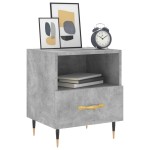 vidaXL Noptiere, 2 buc., gri beton, 40x35x47,5 cm, lemn compozit