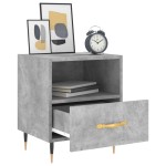 vidaXL Noptiere, 2 buc., gri beton, 40x35x47,5 cm, lemn compozit