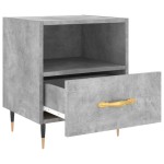 vidaXL Noptiere, 2 buc., gri beton, 40x35x47,5 cm, lemn compozit