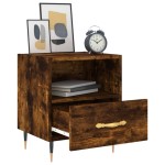 vidaXL Noptiere, 2 buc., stejar fumuriu, 40x35x47,5 cm, lemn compozit vidaXL Noptiere, 2 buc., stejar fumuriu, 40x35x47,5 cm, lemn compozit