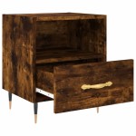 vidaXL Noptiere, 2 buc., stejar fumuriu, 40x35x47,5 cm, lemn compozit vidaXL Noptiere, 2 buc., stejar fumuriu, 40x35x47,5 cm, lemn compozit