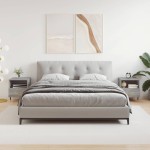 vidaXL Noptiere, 2 buc., gri sonoma, 40x35x47,5 cm, lemn compozit vidaXL Noptiere, 2 buc., gri sonoma, 40x35x47,5 cm, lemn compozit