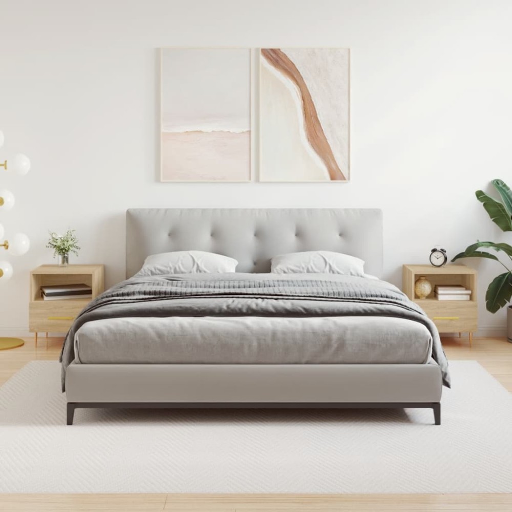 vidaXL Noptiere, 2 buc., stejar sonoma, 40x35x47,5 cm, lemn compozit