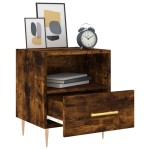 vidaXL Noptiere, 2 buc., stejar fumuriu, 40x35x47,5 cm, lemn compozit vidaXL Noptiere, 2 buc., stejar fumuriu, 40x35x47,5 cm, lemn compozit