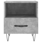 vidaXL Noptiere, 2 buc., gri beton, 40x35x47,5 cm, lemn compozit